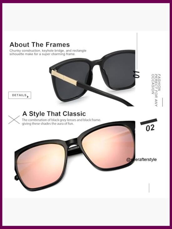 Oversized Square Sunglasses with Polarized Lenses and UV400 Protection main image 4
